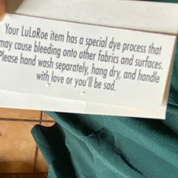 LuLaRoe Georgia Three Tiered Dress In Green Size XS - Picture 6 of 12